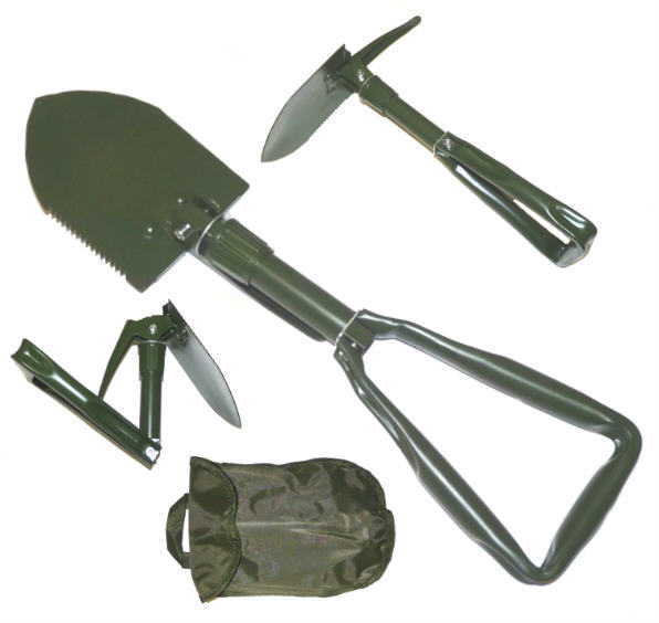 Military Type Folding Shovel & Case SH19OD