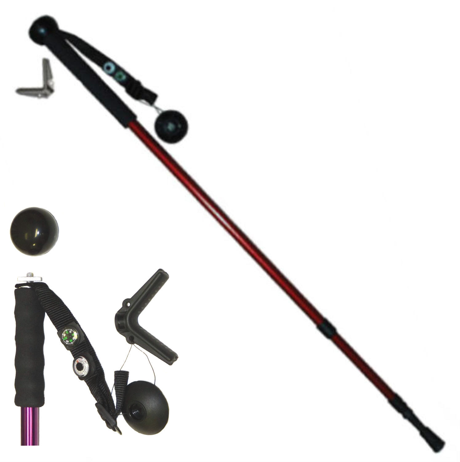 SALE Closeout Aluminum Hiking Cane 70 inch WS9HS